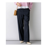 リネンレーヨンストレッチ ワイドパンツ