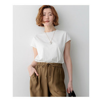 【WEB&一部店舗限定カラーあり】スビンハイツイスト フレンチスリーブ Tシャツ