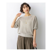 ピュアリネン パフスリーブ ニット