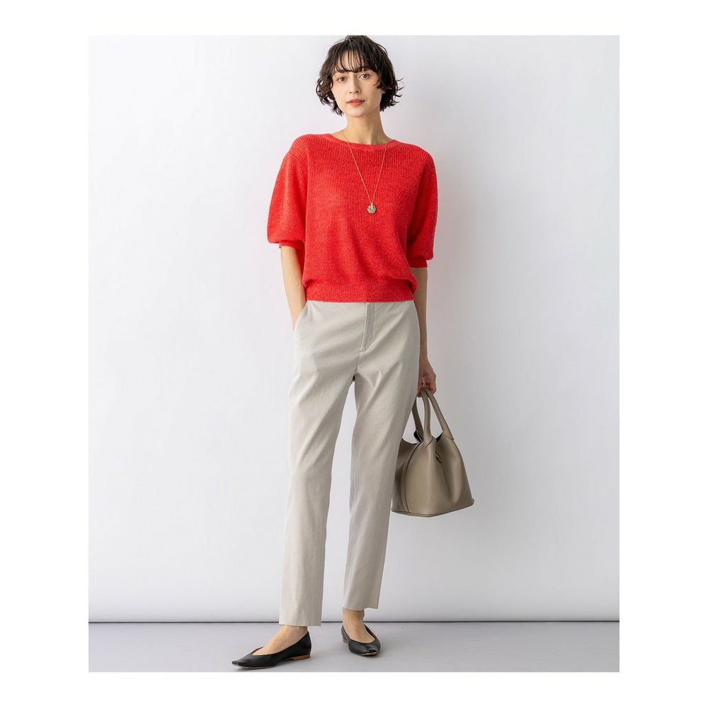 ピュアリネン パフスリーブ ニット10