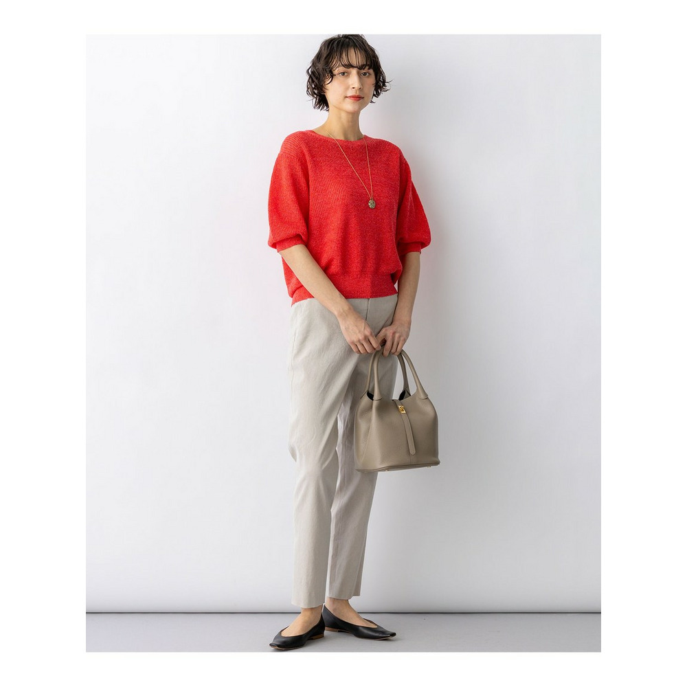 ピュアリネン パフスリーブ ニット11