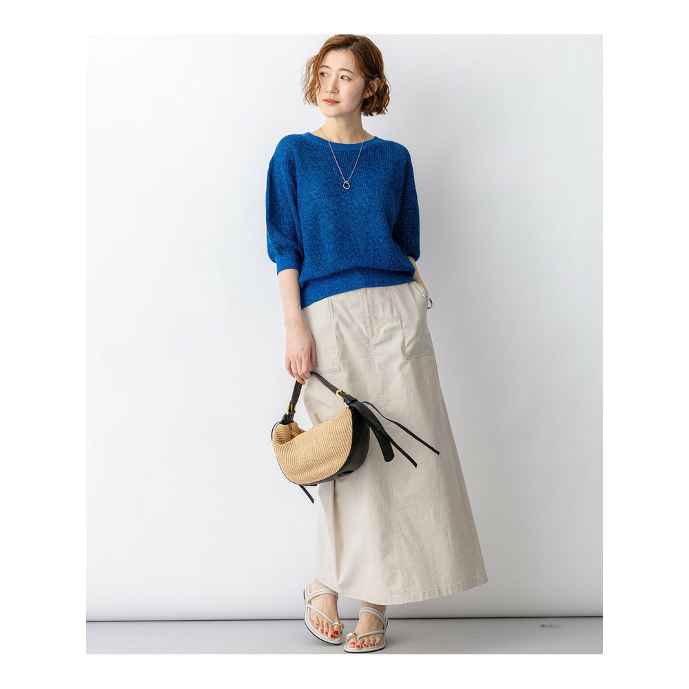 ピュアリネン パフスリーブ ニット4