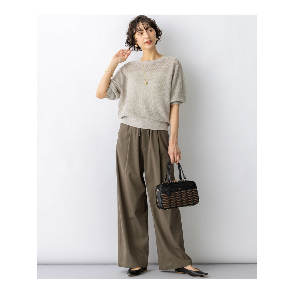 ピュアリネン パフスリーブ ニット8