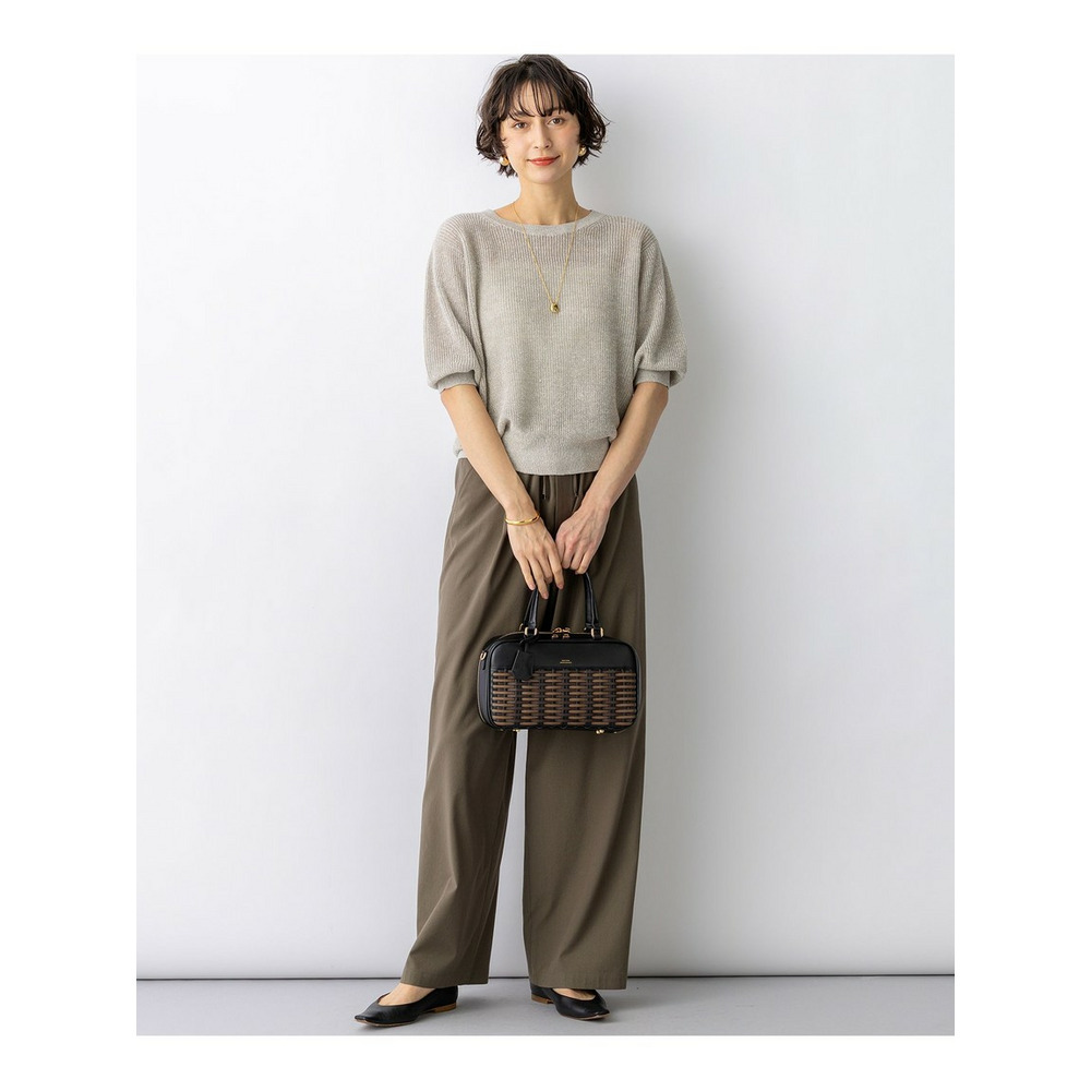 ピュアリネン パフスリーブ ニット9