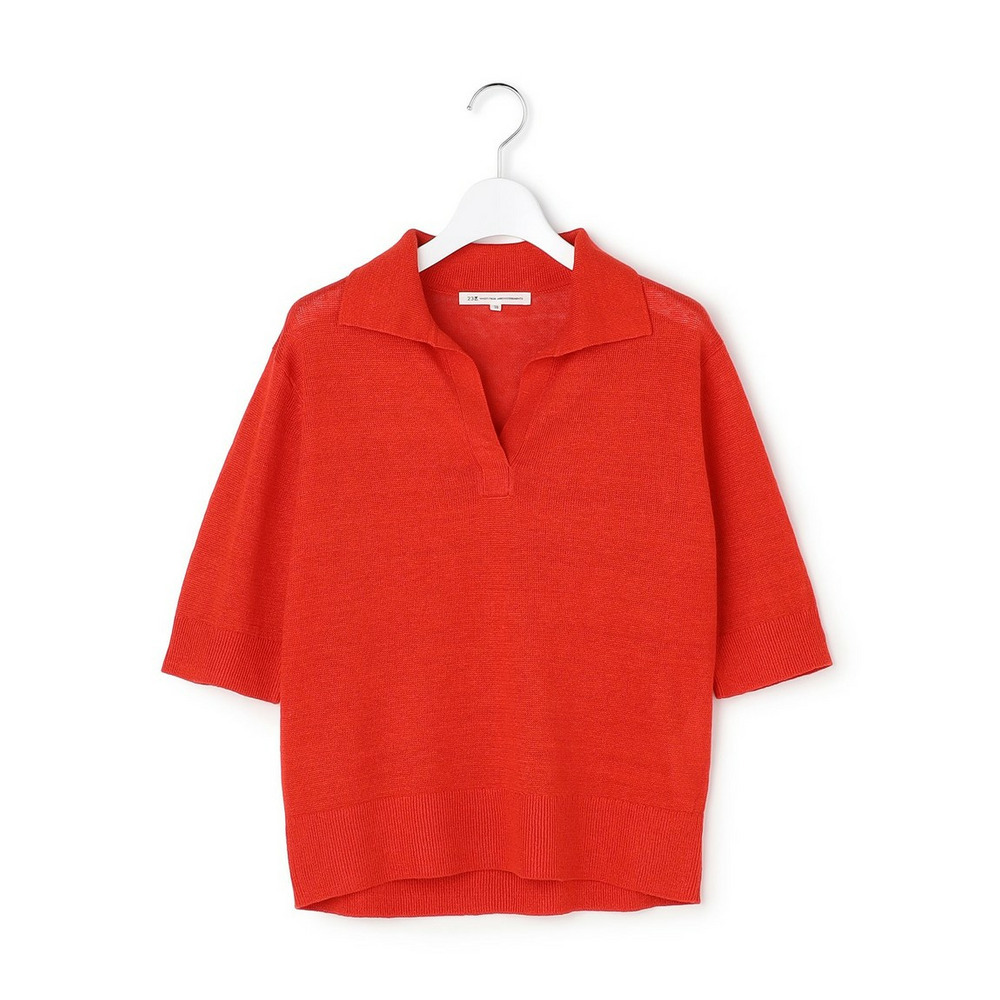 【CanCam掲載】ピュアリネン スキッパー ポロニット13