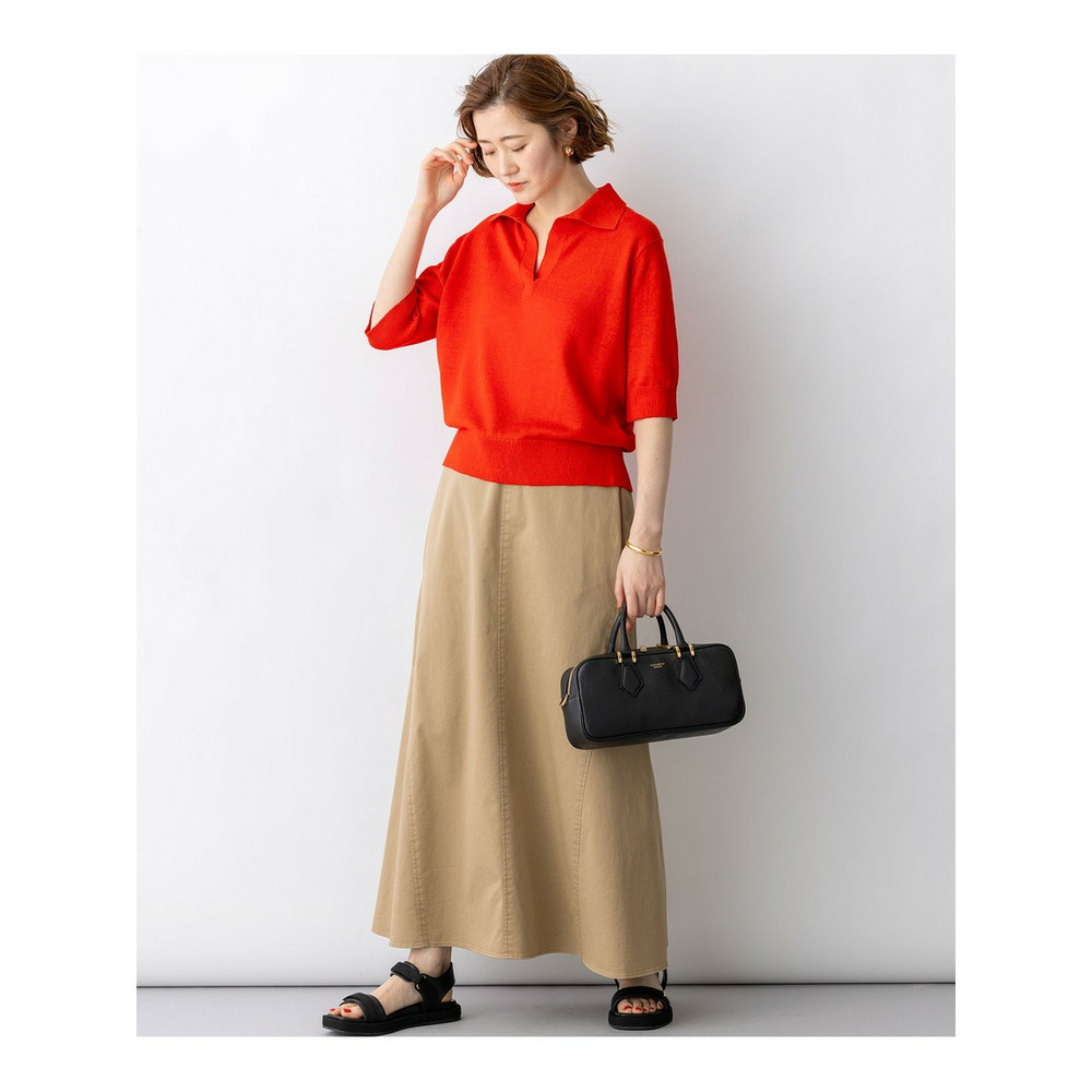 【CanCam掲載】ピュアリネン スキッパー ポロニット2