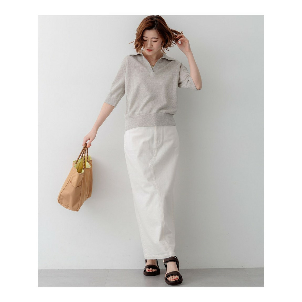 【CanCam掲載】ピュアリネン スキッパー ポロニット9