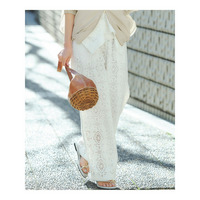 【見上愛さん着用】ラッセルオーナメントレース ワイド パンツ