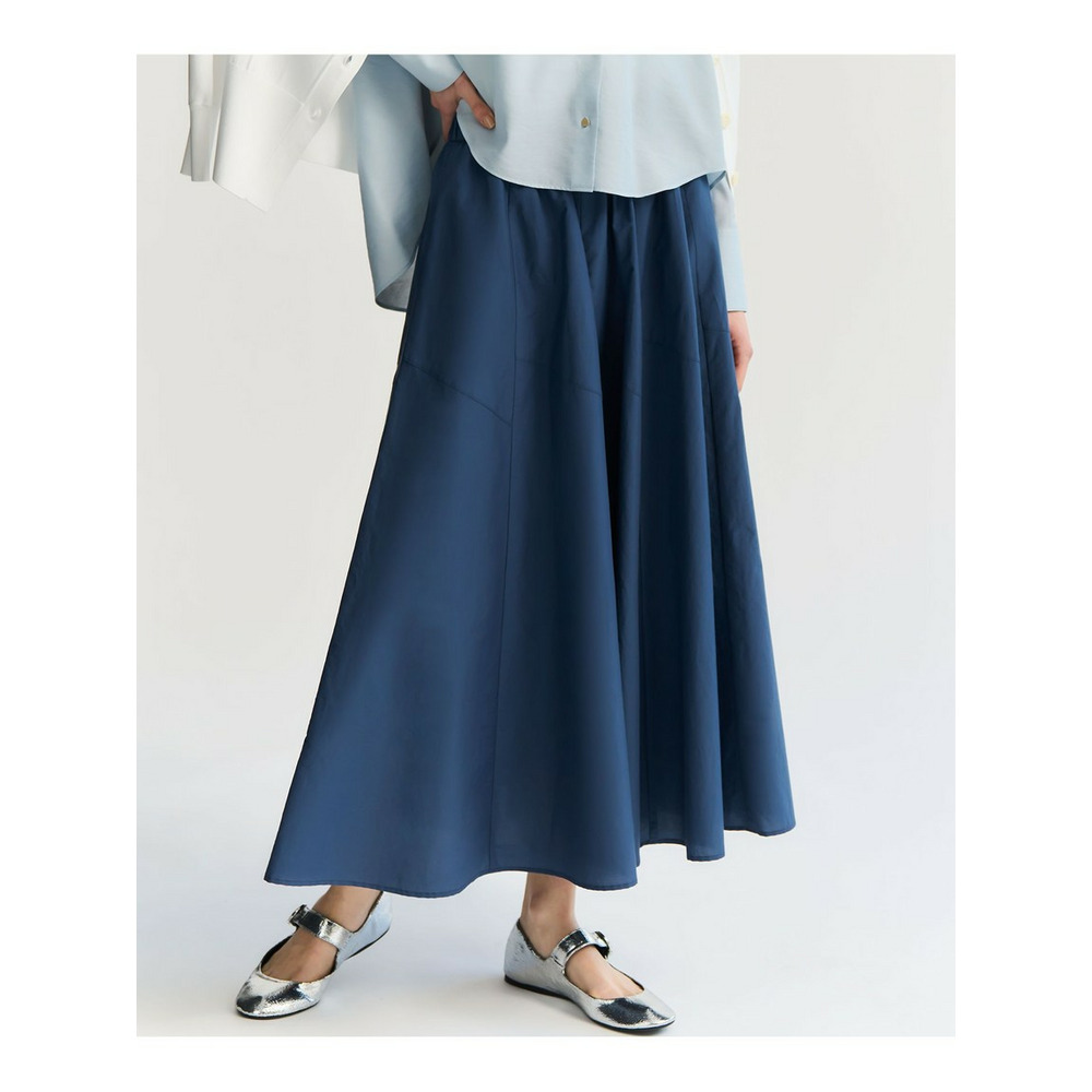 【一部予約】ナイロンコットンタフタ フレアスカート1