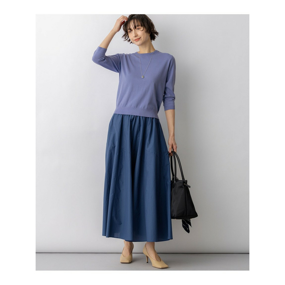 【一部予約】ナイロンコットンタフタ フレアスカート12