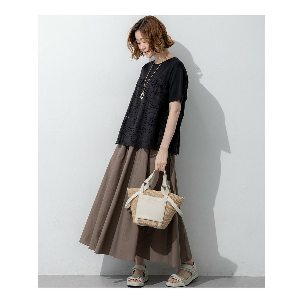 【一部予約】ナイロンコットンタフタ フレアスカート5