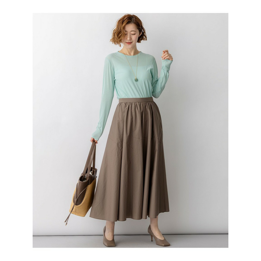 【一部予約】ナイロンコットンタフタ フレアスカート6