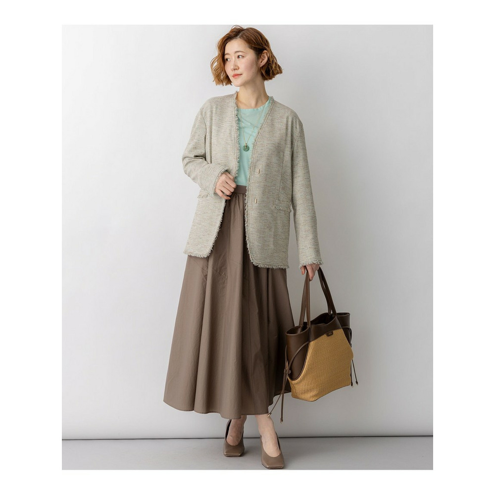 【一部予約】ナイロンコットンタフタ フレアスカート7