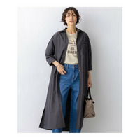 ナイロンコットンタフタ シャツワンピース