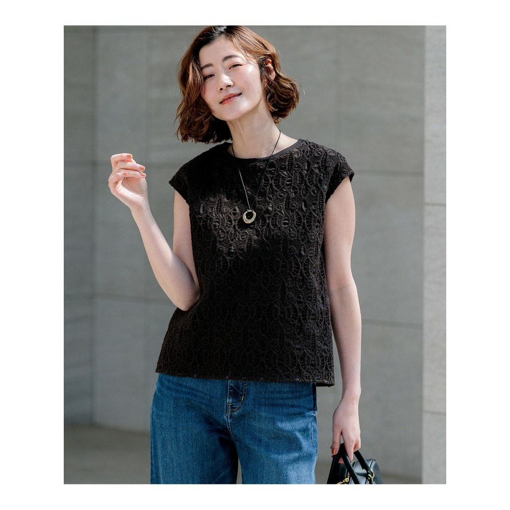 【先行予約】コードエンブロイダリージャージー フレンチスリーブ カットソー