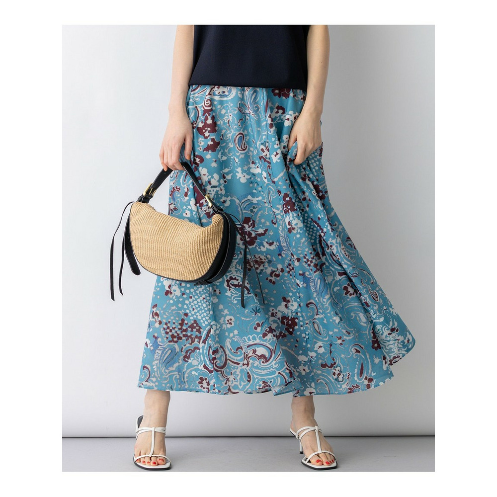 Ericaランダムペイズリープリント フレアスカート