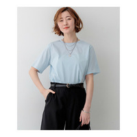 【見上愛さん着用】シアーコンフォート クルーネック Tシャツ