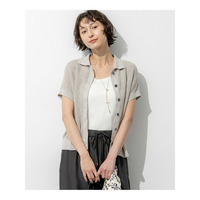 ピュアリネン ハーフスリーブ ポロニット