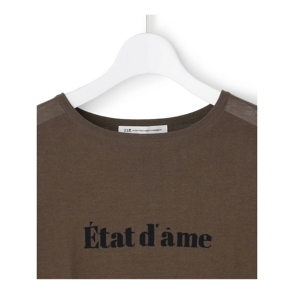 インターシャロゴ レターニット13