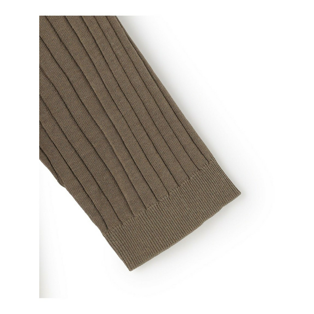 ワイドリブ 五分袖 ポロニット13