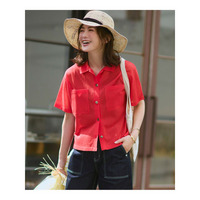 【見上愛さん着用/WEB&一部店舗限定カラーあり】シアー ポロニット