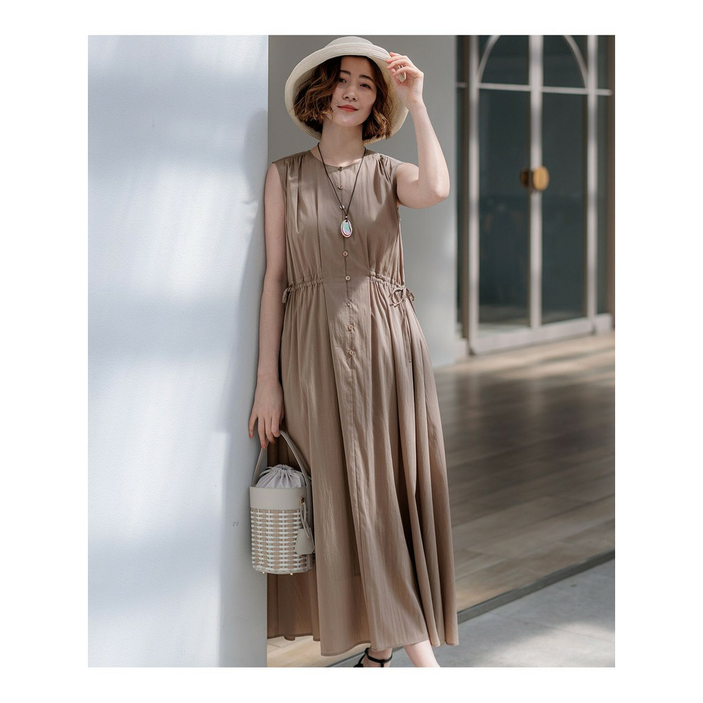 シルキーライトクロス フレアワンピース