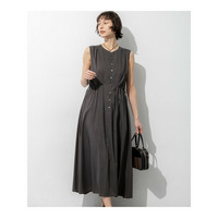 シルキーライトクロス フレアワンピース