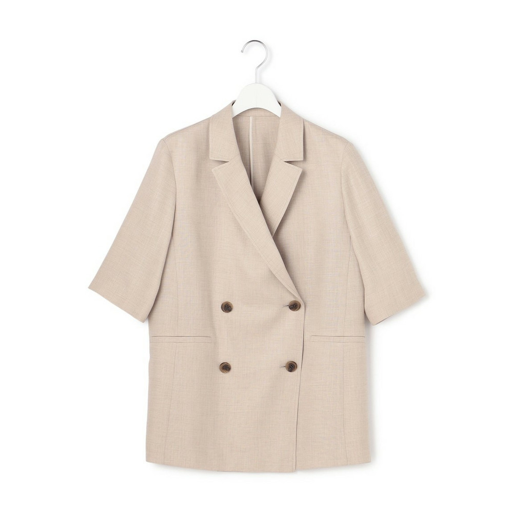 リネンライクグロッシー ハーフスリーブ ダブル ジャケット10