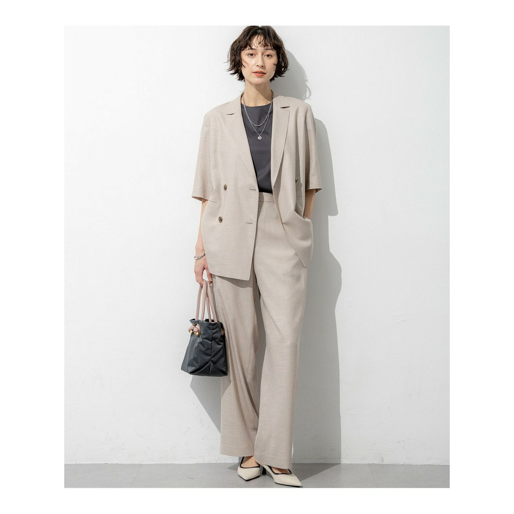 リネンライクグロッシー ハーフスリーブ ダブル ジャケット8