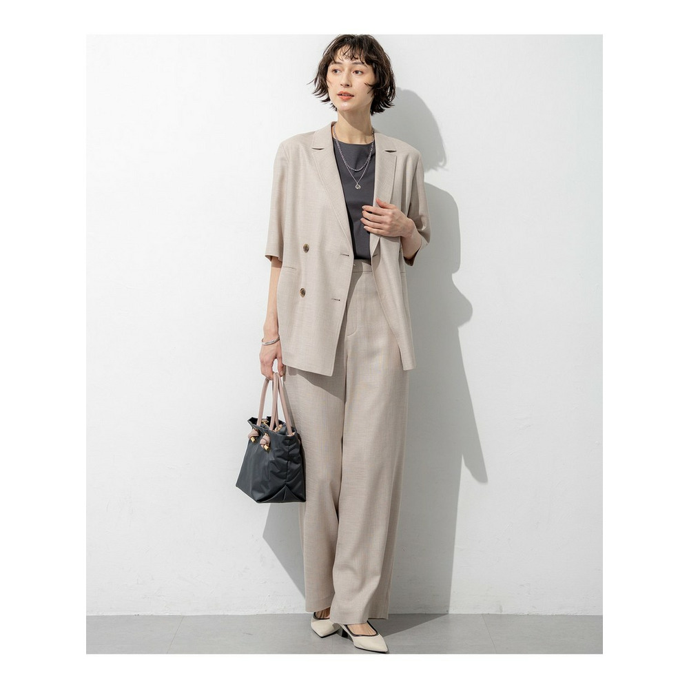 リネンライクグロッシー ハーフスリーブ ダブル ジャケット9