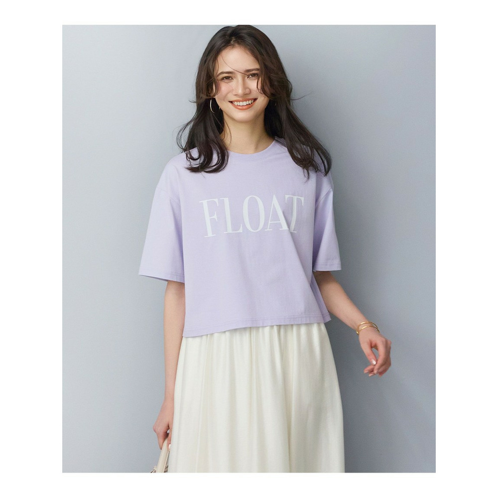 【SLOW/一部店舗限定】ヴィンテージライクジャージー クロップド ロゴ Tシャツ