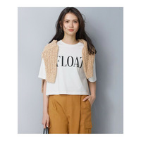 【SLOW/一部店舗限定】ヴィンテージライクジャージー クロップド ロゴ Tシャツ