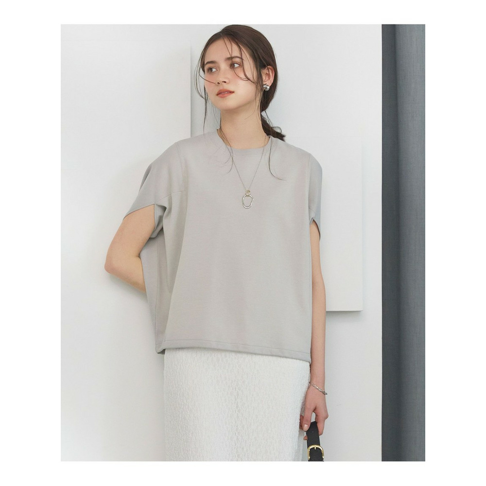 【SLOW/一部店舗限定】ライトダンボール ドロストデザイン カットソー