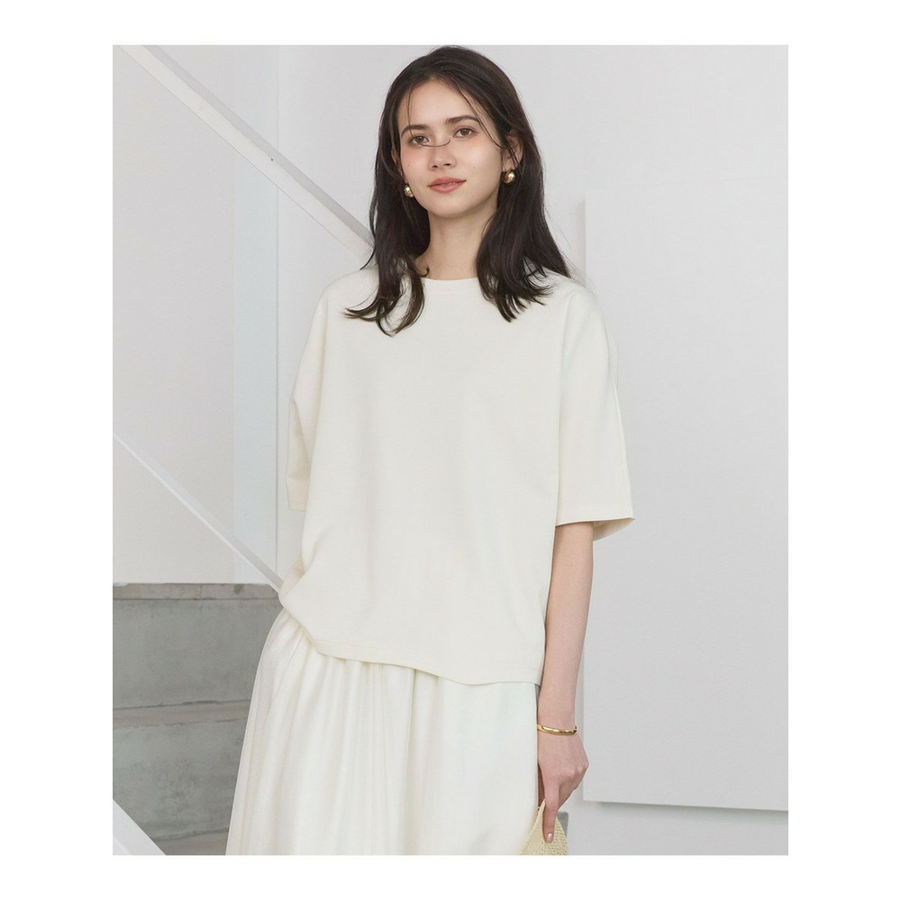 【SLOW/一部店舗限定】ライトダンボール ドルマンスリーブ カットソー