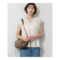【SLOW/一部店舗限定】シャーリングデザイン 2WAY カットソー
