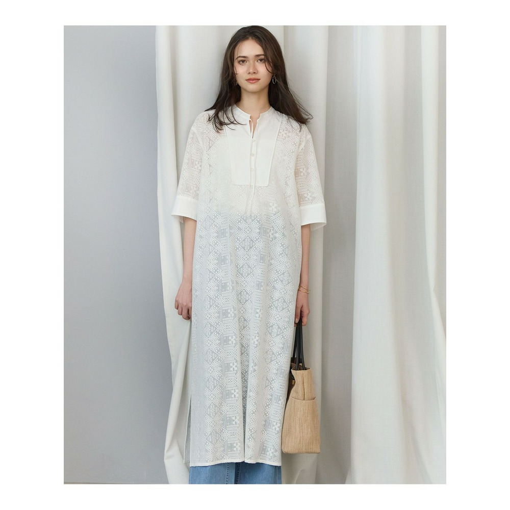 【SLOW/一部店舗限定】モチーフレース ワンピース