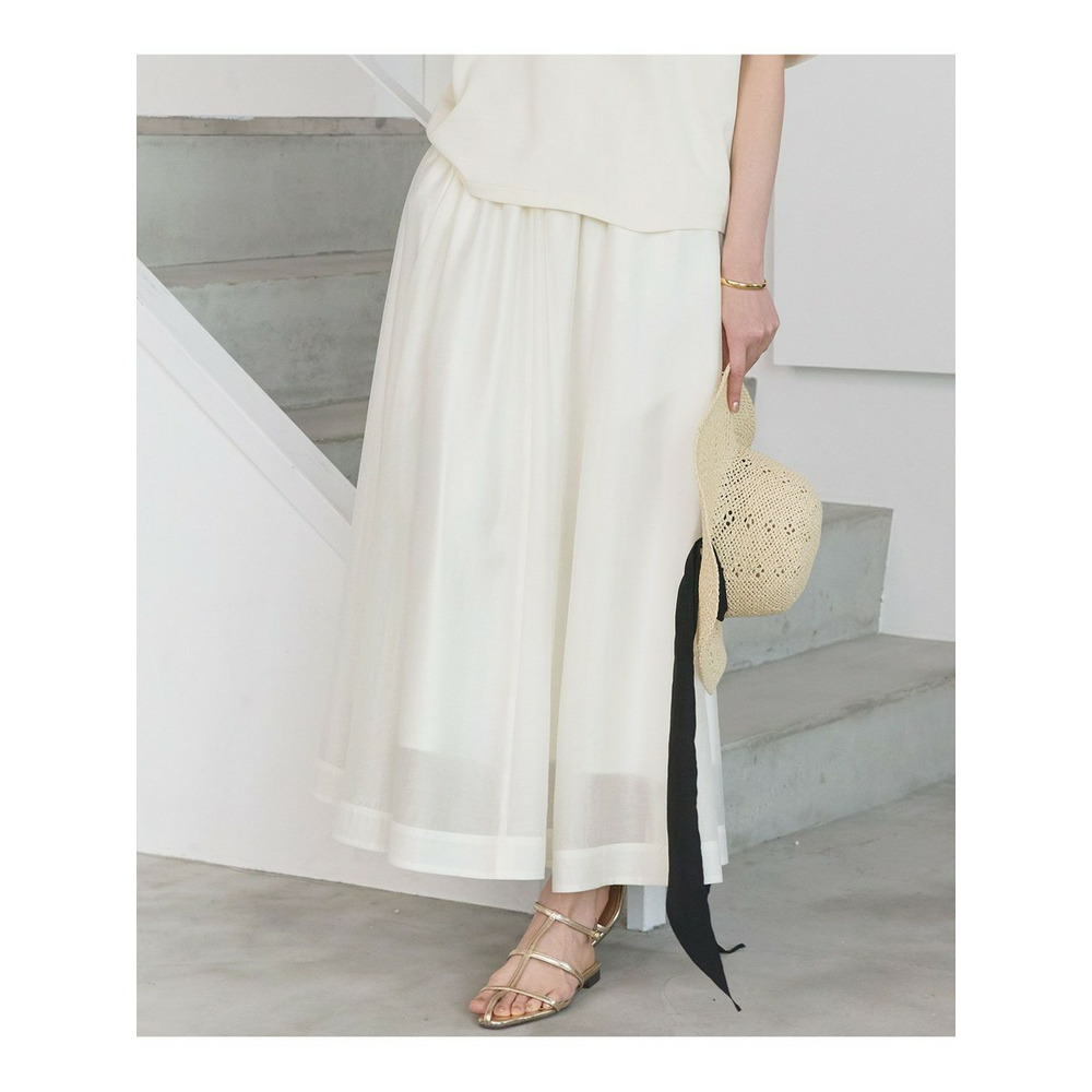 【SLOW/一部店舗限定】エアリーフレア スカート