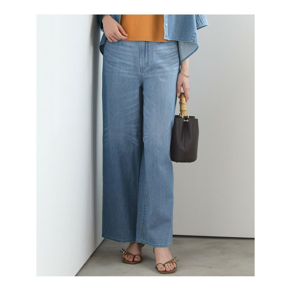 【SLOW/一部店舗限定】LIGHT DENIM  ワイド パンツ