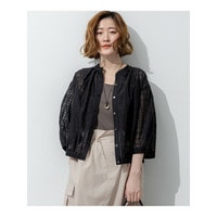 シャドーシアーチェック 2WAY ブラウス