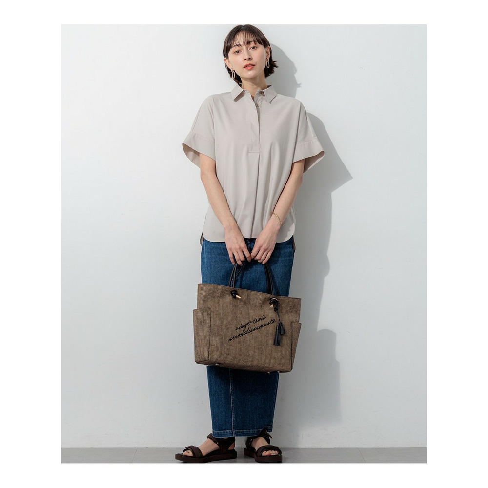 ファインツイストポンチ スキッパー カットソー4