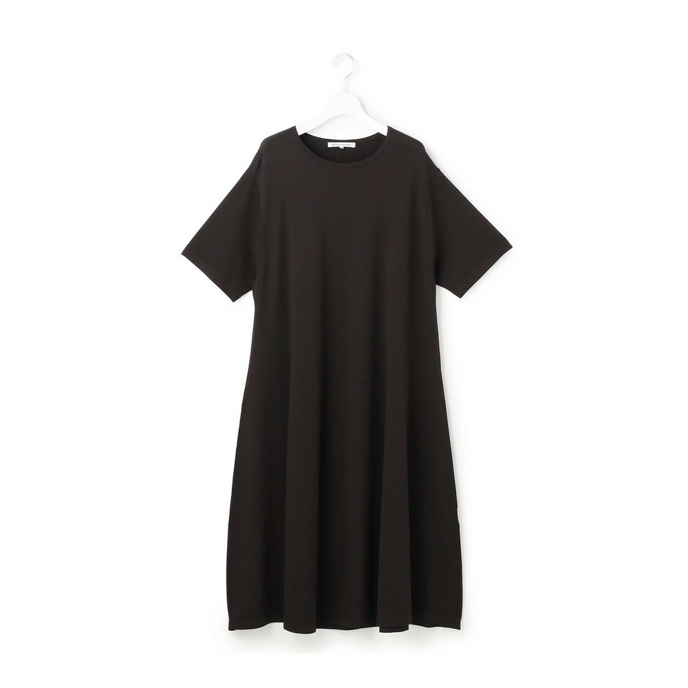 【Lサイズ限定】レーヨンポリエステルストレッチ ニット フレア ワンピース8