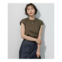 シルキータッチ フレンチスリーブ Tシャツ