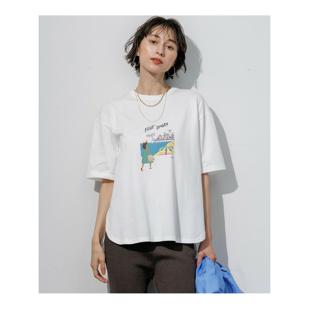 Lauren Rolwing コラボ グラフィックプリント リラクシー Tシャツ