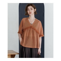 フリンジディテール ニット