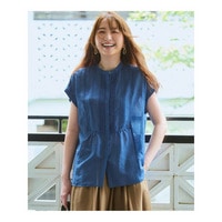 【WEB&一部店舗限定】レースピンタック フレンチスリーブ ブラウス