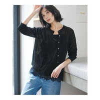【WEB&一部店舗限定カラーあり】シアードット クルーネック カーディガン