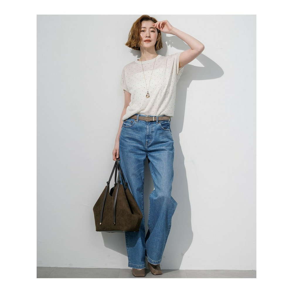 【WEB&一部店舗限定カラーあり】シアードット フレンチスリーブ ニット14