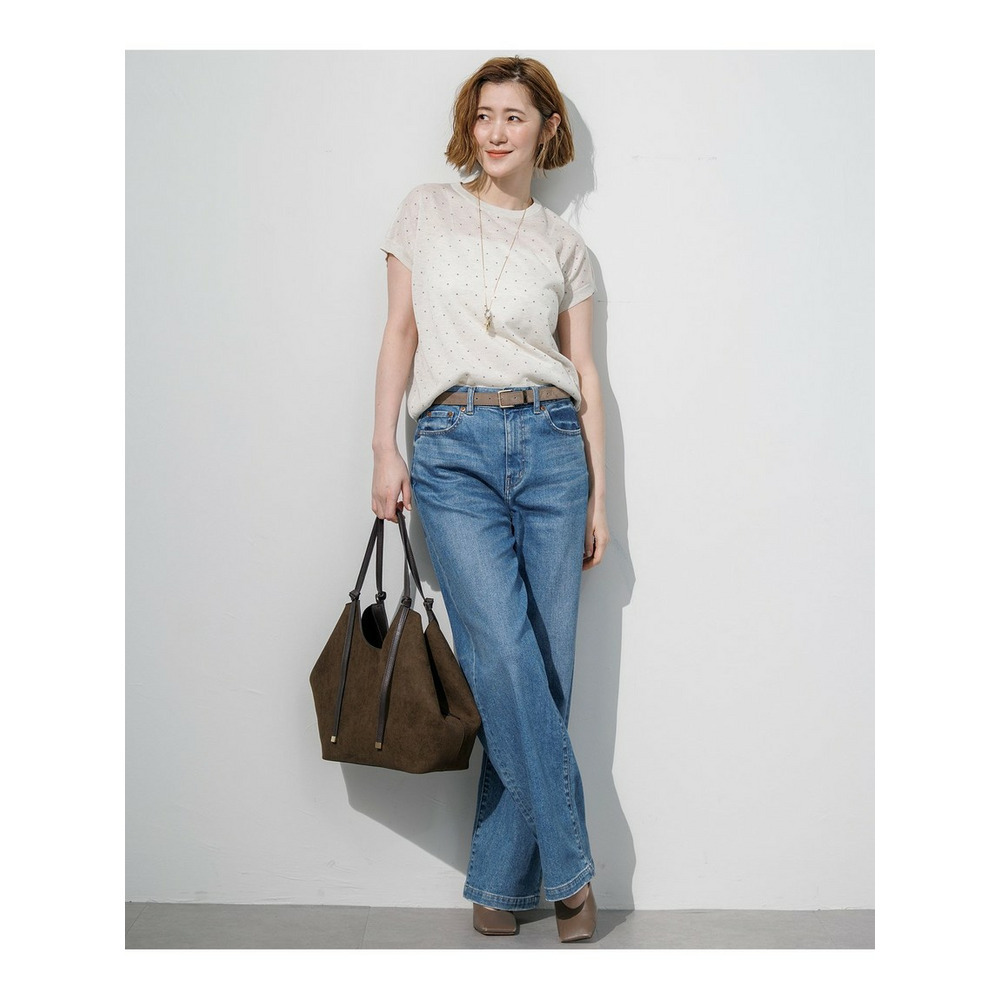 【WEB&一部店舗限定カラーあり】シアードット フレンチスリーブ ニット15