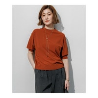 【CLASSY.掲載】セミマットフリゼ リラクシー ニット Tシャツ