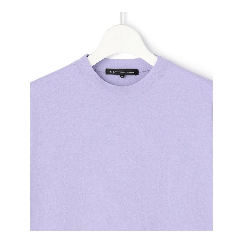 セミマットフリゼ リラクシー ニット Tシャツ19
